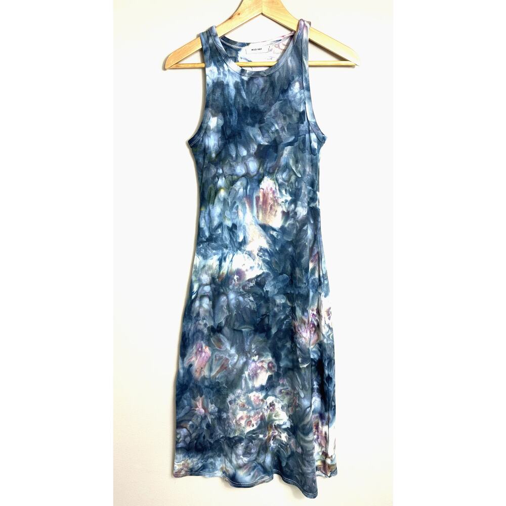 Mod Ref‎ Tie Dye Blue Maxi Dress Size Small Blue